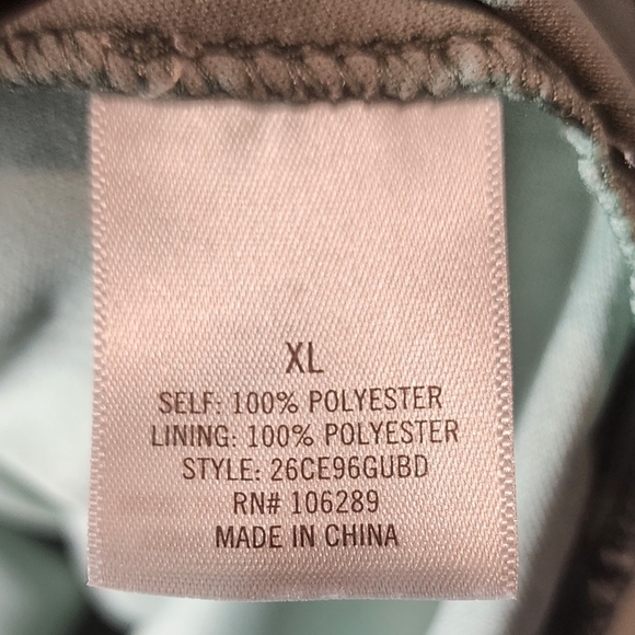 Mi Ami Francesca's XL Sage Green Floral Swing Mini Dress Stretch New - Picture 5 of 7